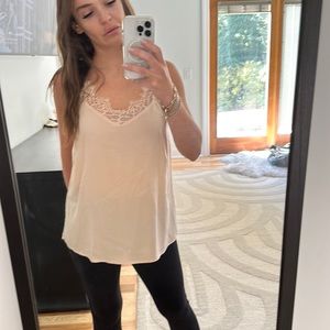 Lace accent cami